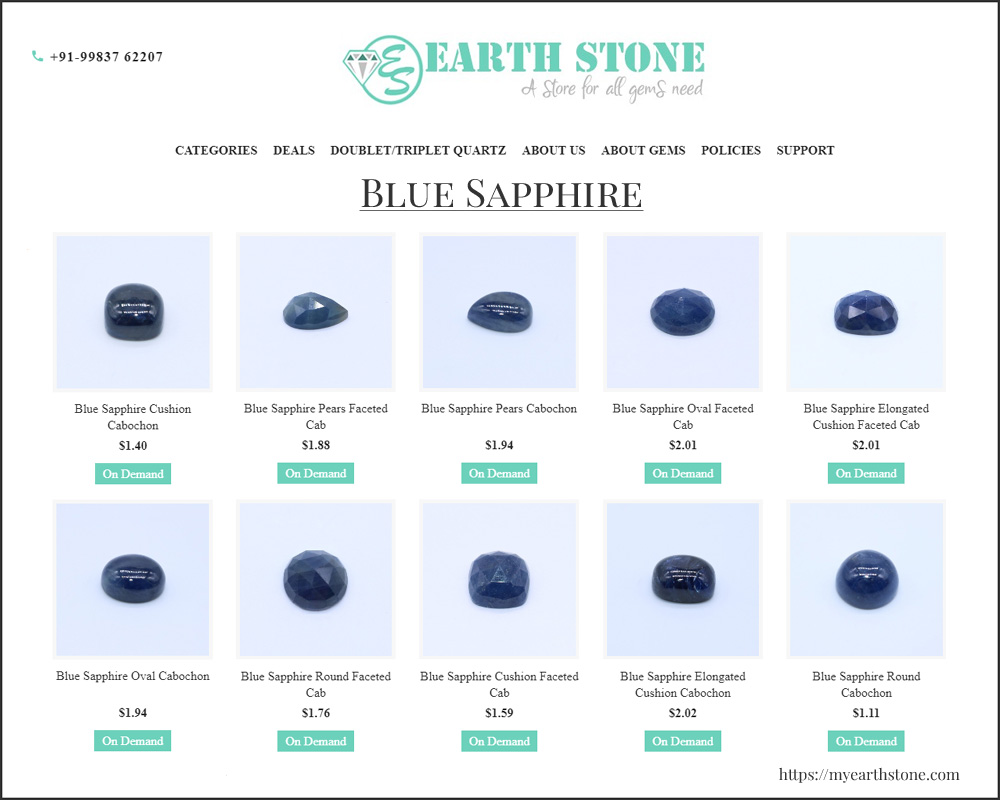 Natural Blue Sapphire Gemstones